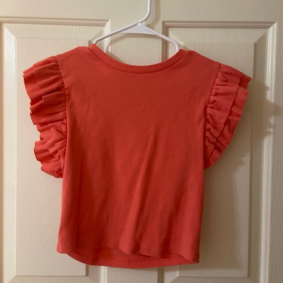 Zara ruffle top! Peach color. - Picture 2 of 3